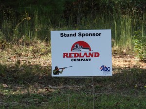Redland Company Station sponsor & Title Sponsor at ABC GA Fall Clays 2014
